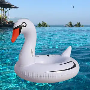 Inflatable Swan Pool Floats, Lounger Chair, Pool Lounge, White Swan Ride on, Party Floats Bed Decoration