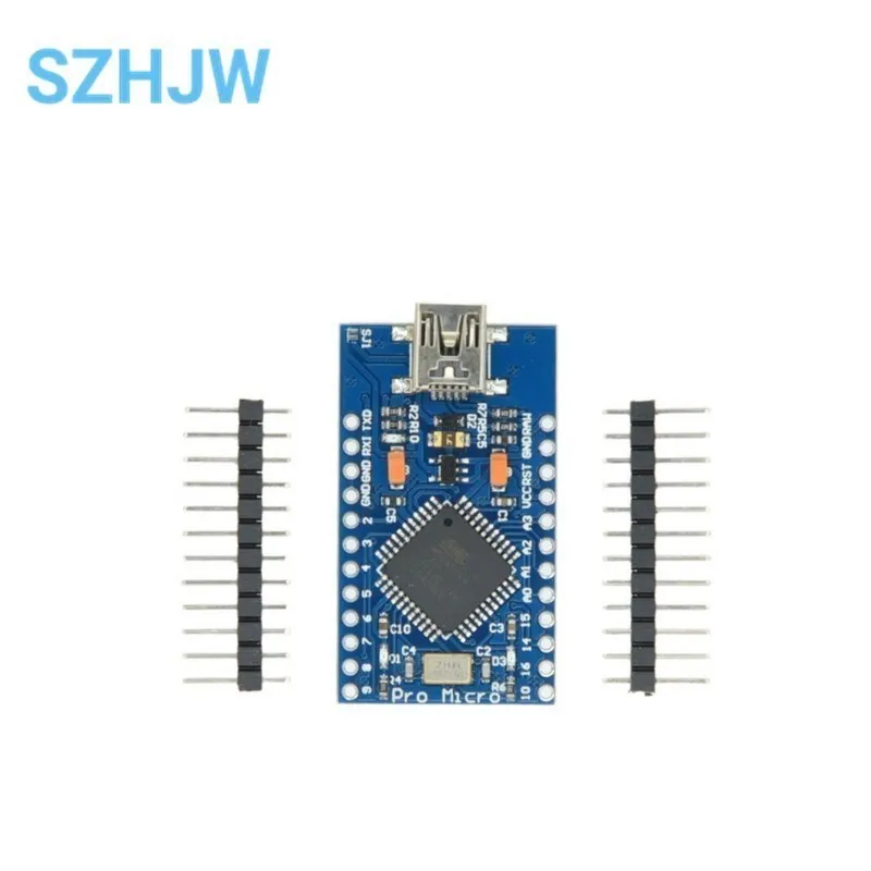 Imagem -03 - Tipo-c Micro Usb Atmega32u4 Módulo 5v 16mhz Placa para Arduino Atmega32u4-au mu Controlador Pro-micro Substituir Pro Mini