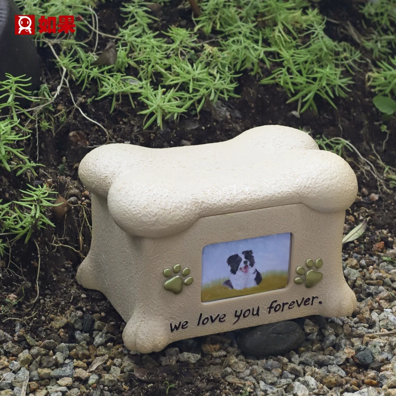 

Funeral Urn Ashes Pet Keepsake Funeral Urns Pet Cremation Deceased Pets Memories Dog Funeral Box Protection with Picture Frame