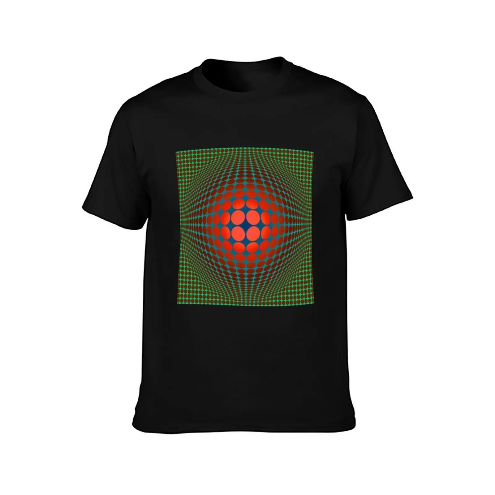 Copy of Victor Vasarely Homage 20 T-Shirt Plus Size Non-Shrink T-Shirt
