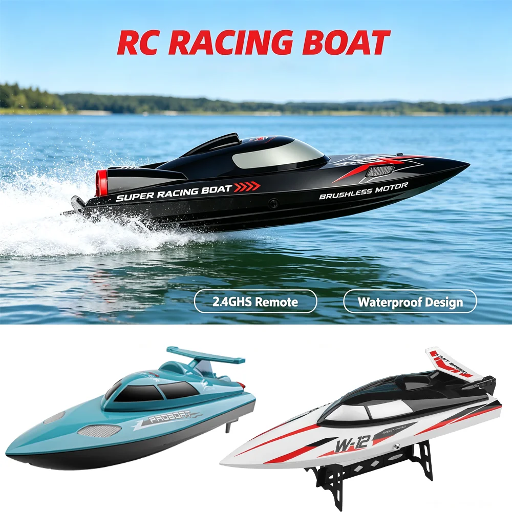 WLtoys WL916 RC-Boot 55KM/H Hochgeschwindigkeits-Rennboot WL912-A 35KM/H 2.4Ghz Ferngesteuertes Speedboot Modell Spielzeug