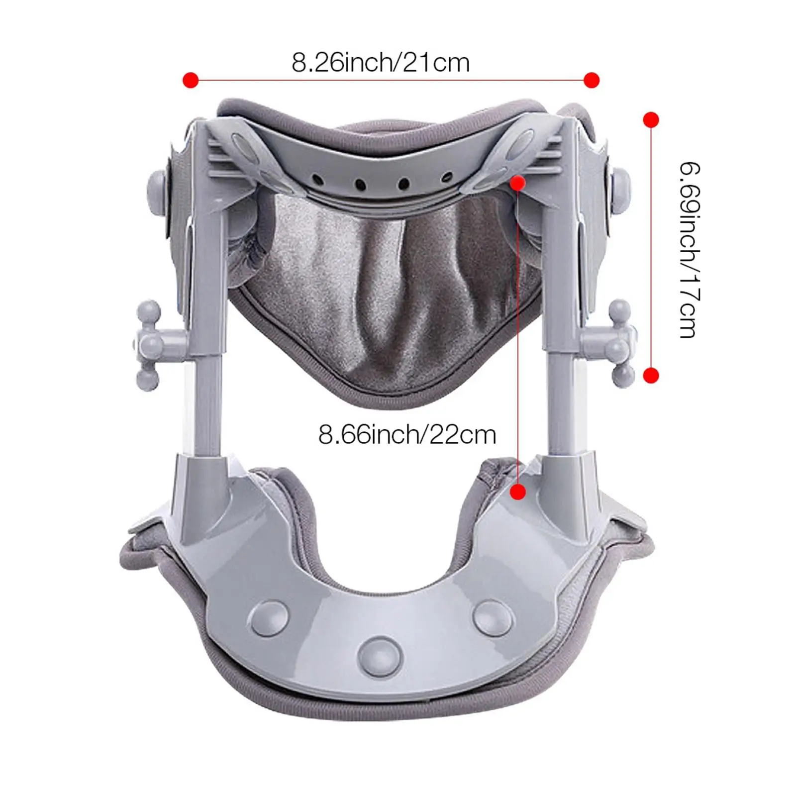 Portable Cervical Neck Traction Device Adjustable Height Hot Compress Shoulder
