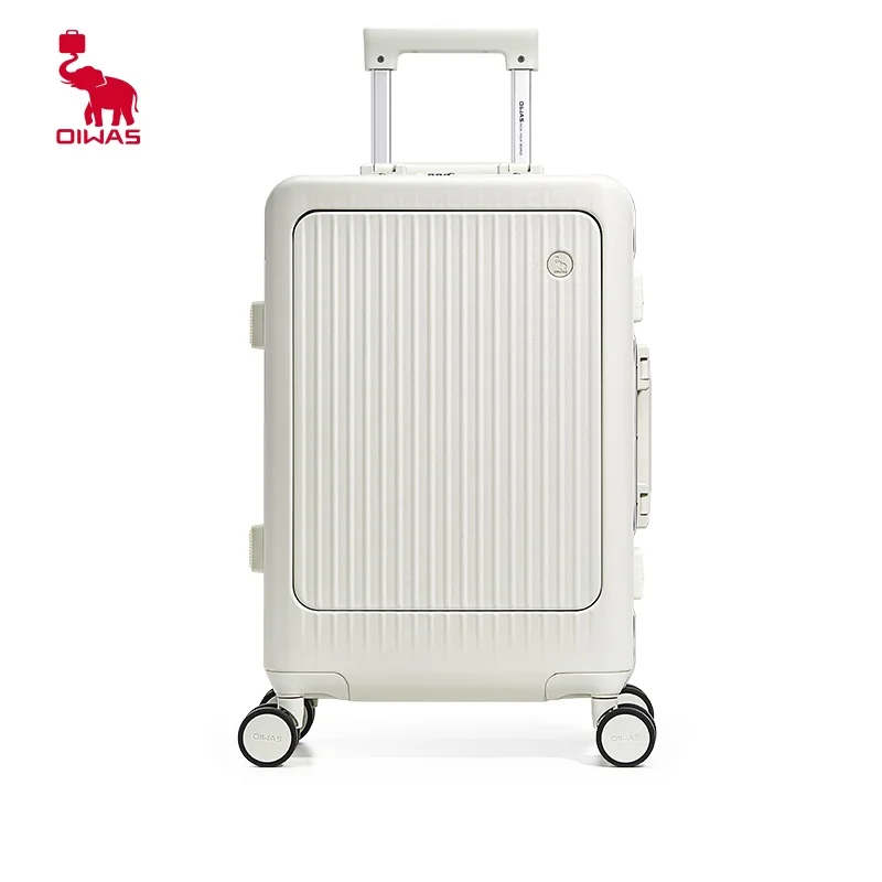 

OIWAS Luggage Aluminum Alloy Frame Quiet Wheels TSA Lock PC Material Silent Rolling Suitcase Durable Travel Bag
