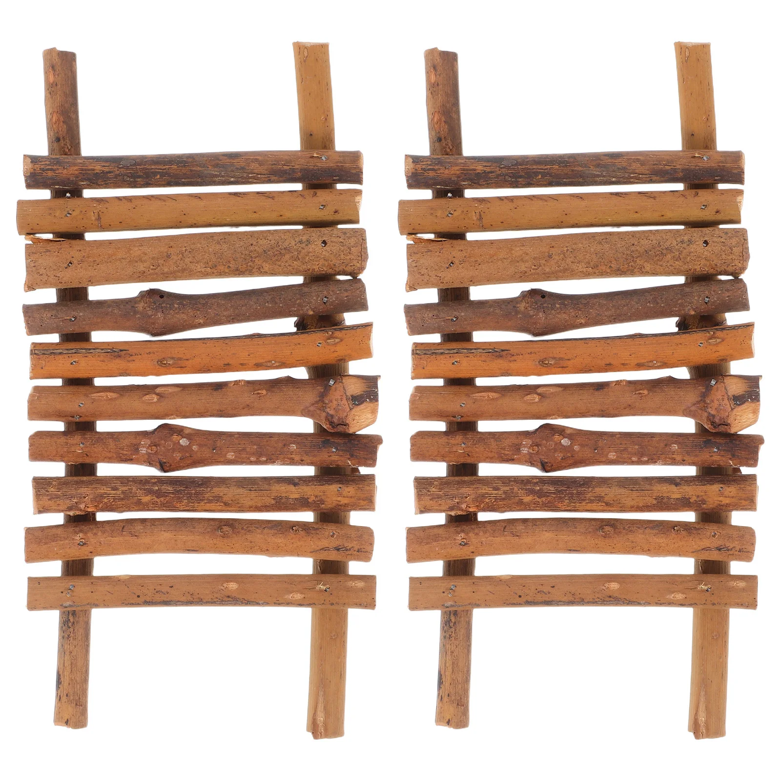 

2 шт. миниатюрные деревянные мосты для микроландшафта, для сказочного сада, террариума, бонсай, растений, мха, аксессуары для рукоделия