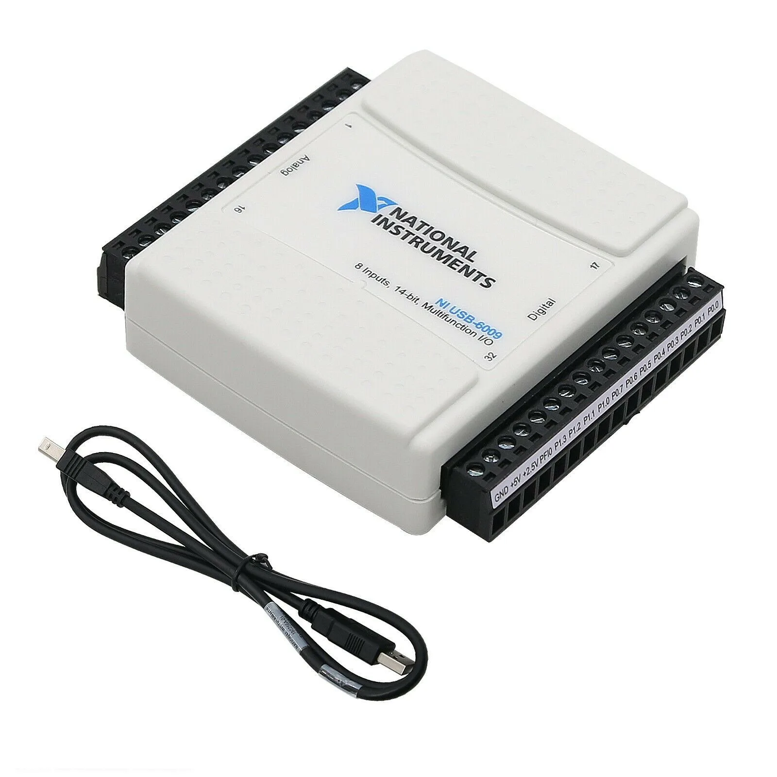 

Многофункциональная плата сбора данных NI USB-6009 779026-01, 14-бит, 48 КГц/с