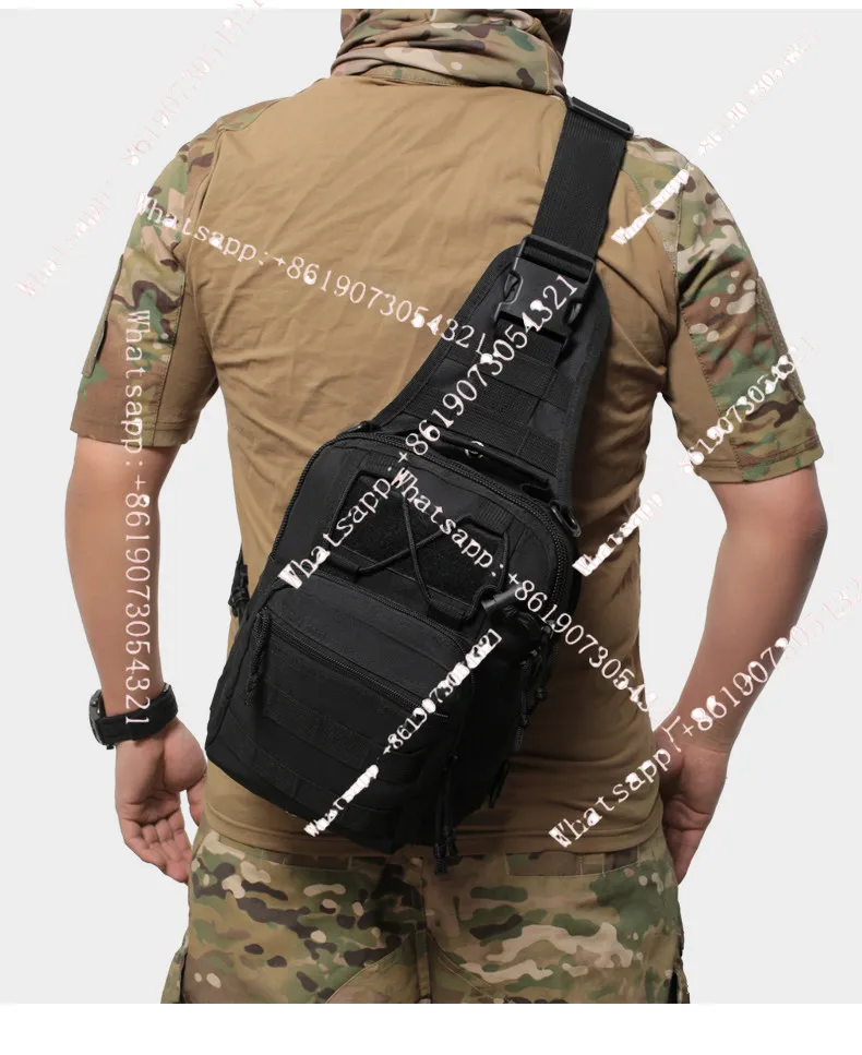 

Тактическая нагрудная сумка-слинг Canvas Cyclingfield для активного отдыха, однорядная, наклонная, для хранения Luya