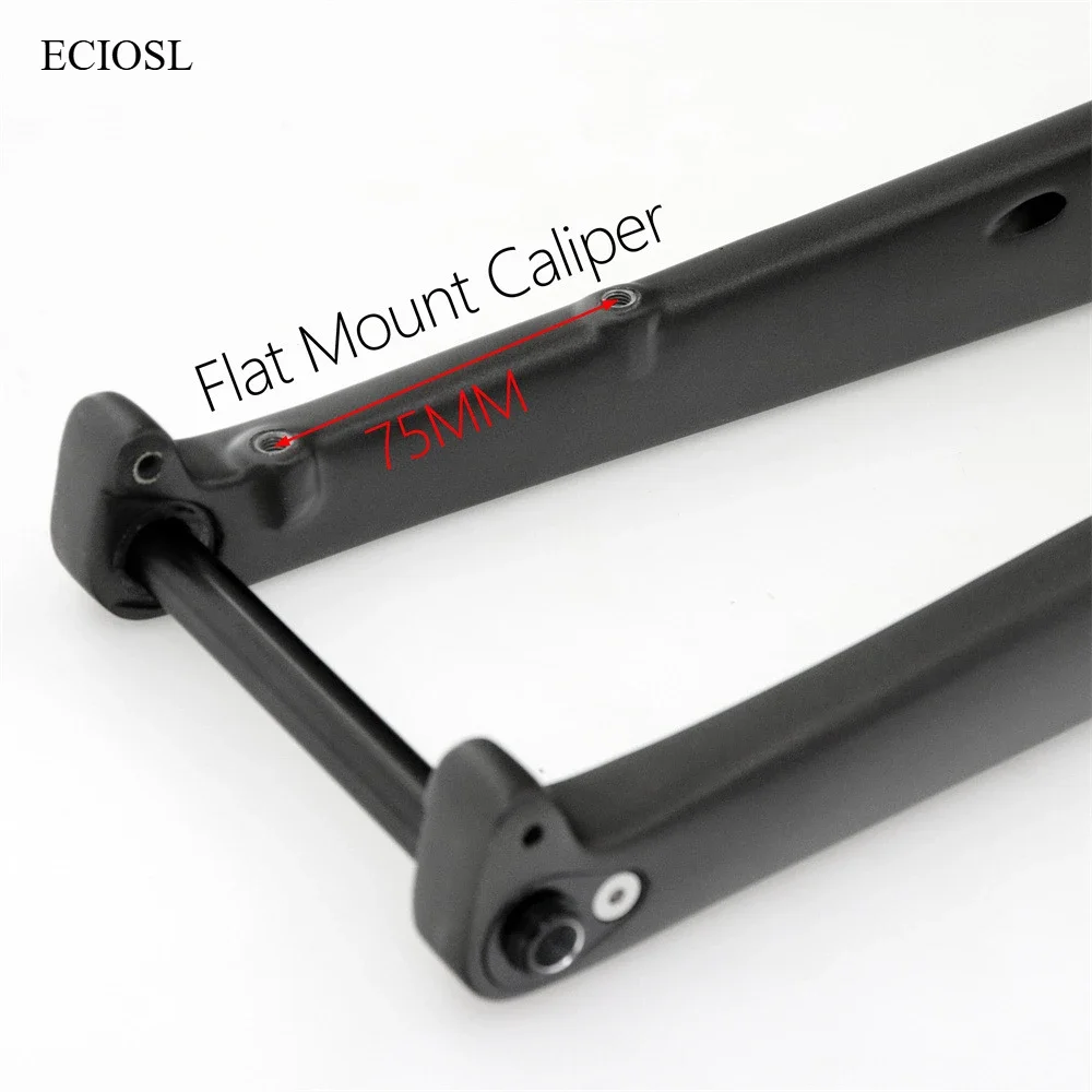 خفيفة للغاية T800 ألياف الكربون الحصى شوكة الدراجة ماتي النهاية 700C أنبوب التوجيه مفتوح 100 مللي متر الحصى الدراجات اكسسوارات #4