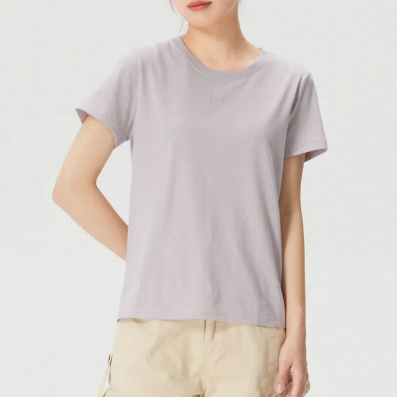 Under Armour Women's T-shirt 2026 Summer New Style Loose Knitted Sportswear Short Sleeve 1387316-009