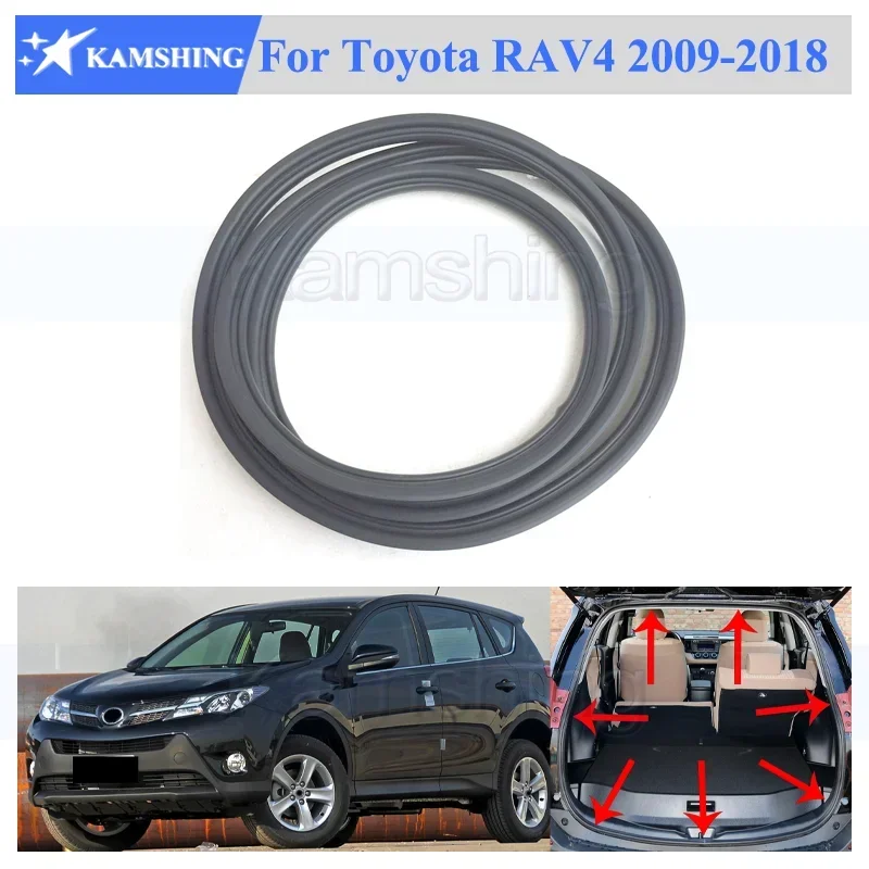 

Kamshing Rubber Black Car Rear Trunk Tailgate Seal Strip For Toyota RAV4 2009 2010 2011 2012 2013 2014 2015 2016 2017 2018