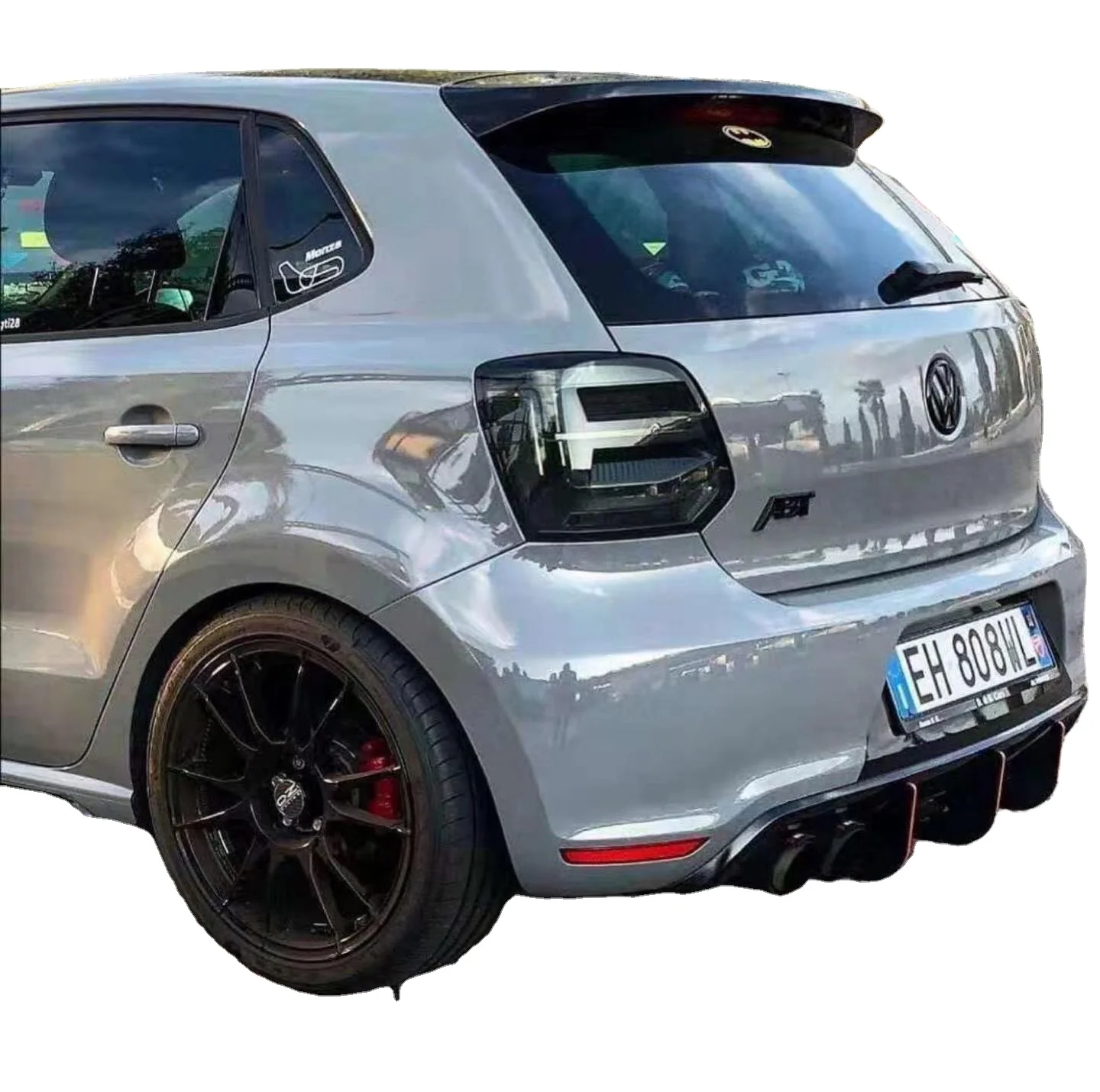 

Intelligent Library Modified Auto Parts For VW POLO 2010-17 Dynamic Tail Lamp Tail Light Smoked Black