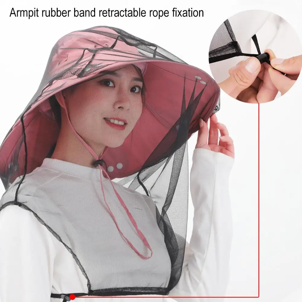 

Mask Anti Mosquito Fishing Cap Outdoor Fishing Camouflage Hat-Veil Anti Bee Hat Hat Insect Mesh Insect Bee Net Hat Mosquito Net