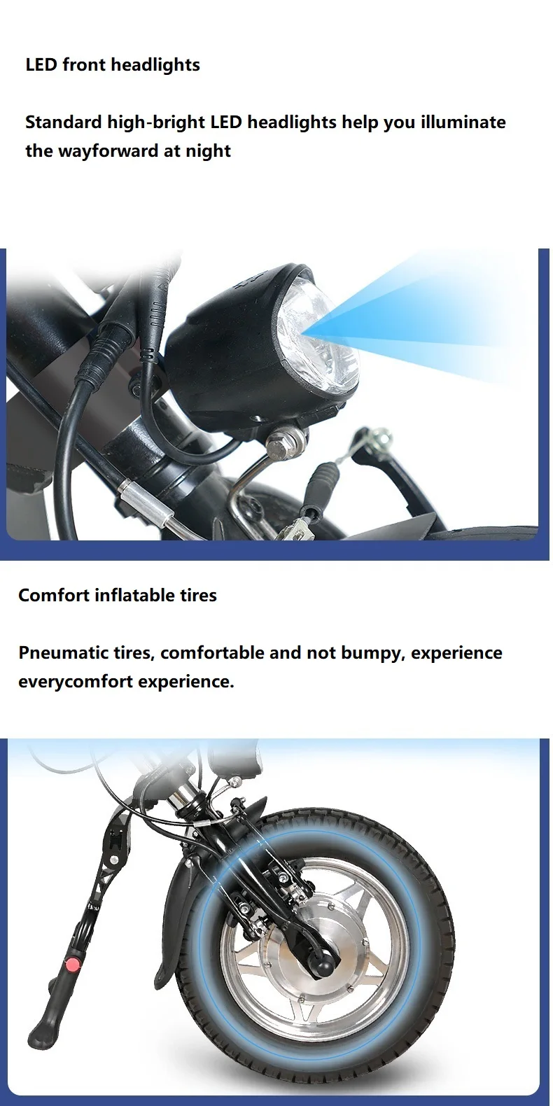 سبائك الألومنيوم قابلة للطي للمعاقين كرسي متحرك سكوتر الجبهة من السيارة مرت تقييمًا على متن الطائرة -BZ-T01