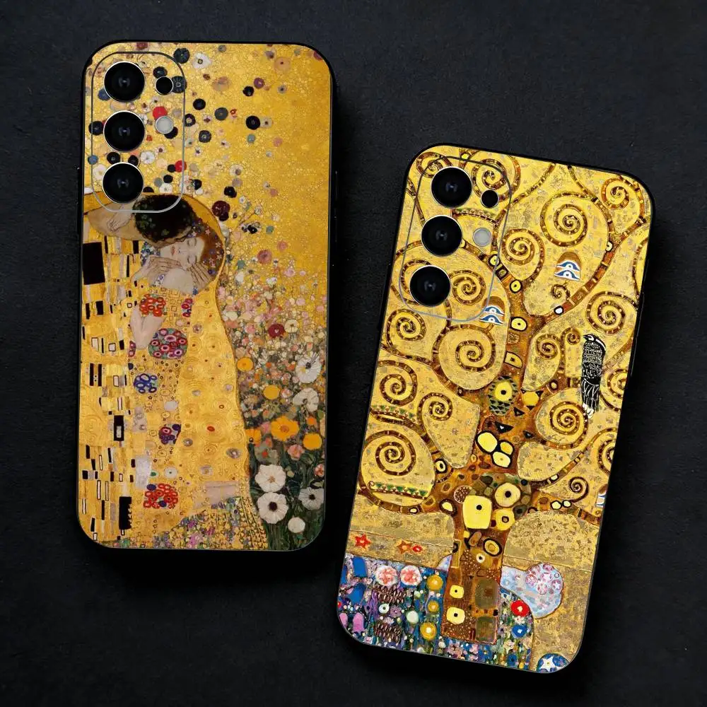 

Art of G-Gustav Klimt Phone Case For Samsung S25,S24,S21,S22,S23,S30,Ultra,S20,Plus,Fe,Note,5G Black Cover