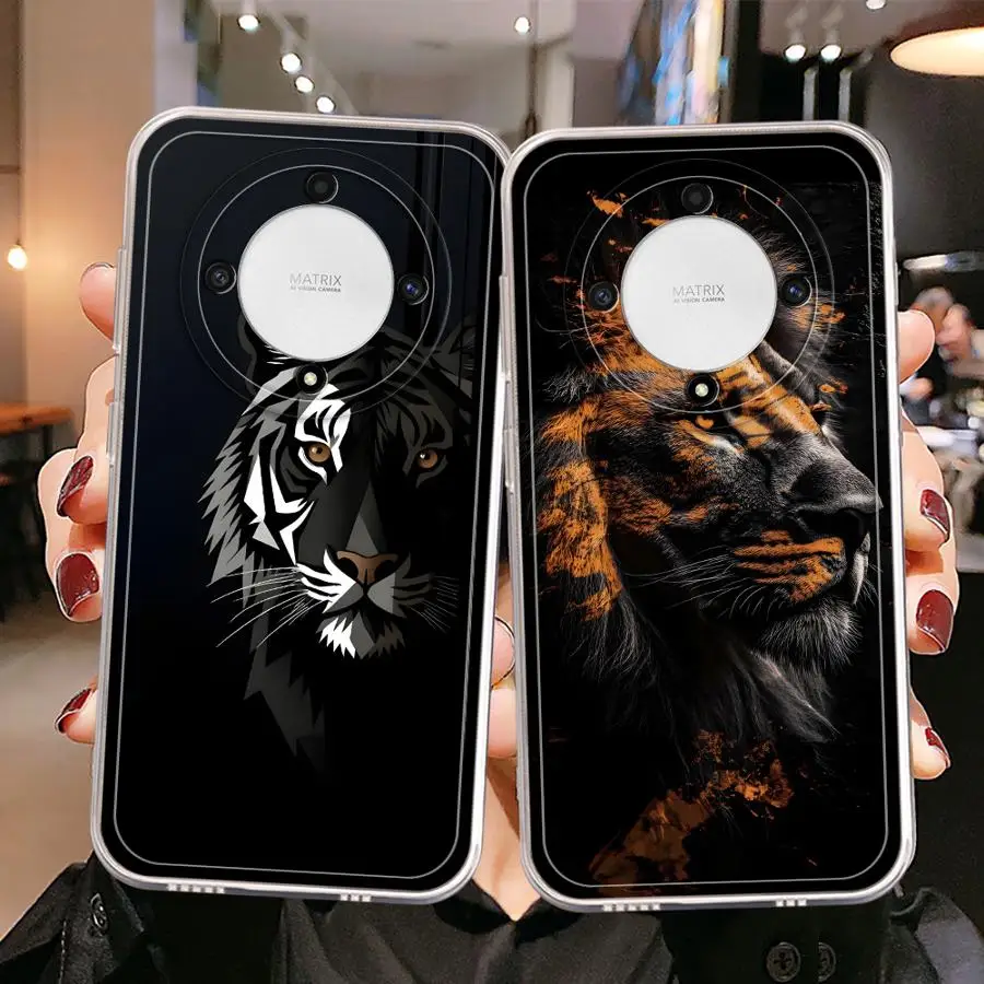 เคสโทรศัพท์ลายเสือสุดเท่ สำหรับ Honor X8a X8b X9b X7b X8 90 Lite X9a