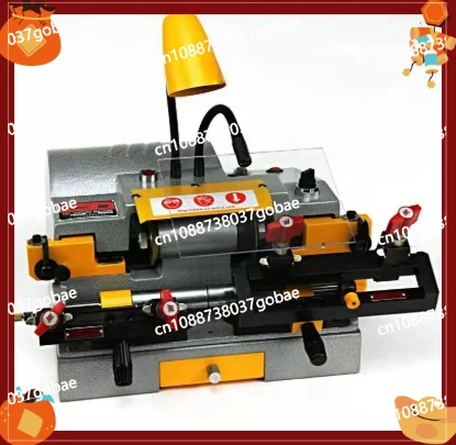 Horizontal Double-Head Key Duplicating Machine 903DGS, 120W Gear Cutter for Locksmith Security Key Copying Tool