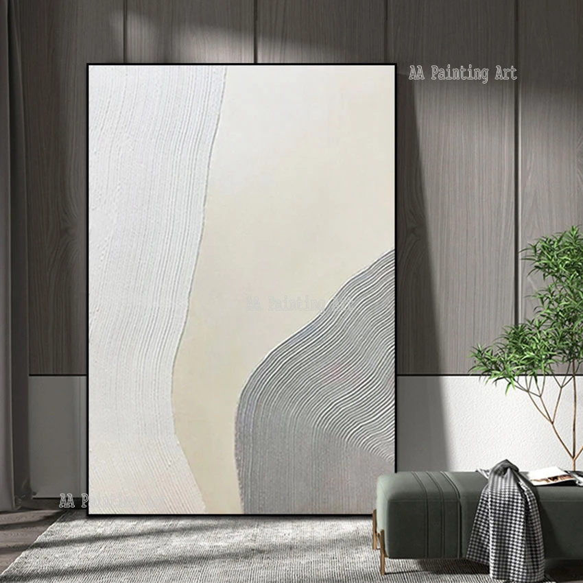 New Arrival Hot Selling Abstract Texture Line Oil Painting Thick Acrylic Home Decoration Piece Wall Art Picture On Canvas