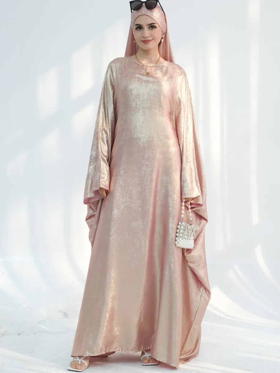 

Muslim Women Dubai Türkiye Turkish Abaya Solid Long Dress Modest Ramadan Robe Kaftan Femme Musulmane African Islam Clothing