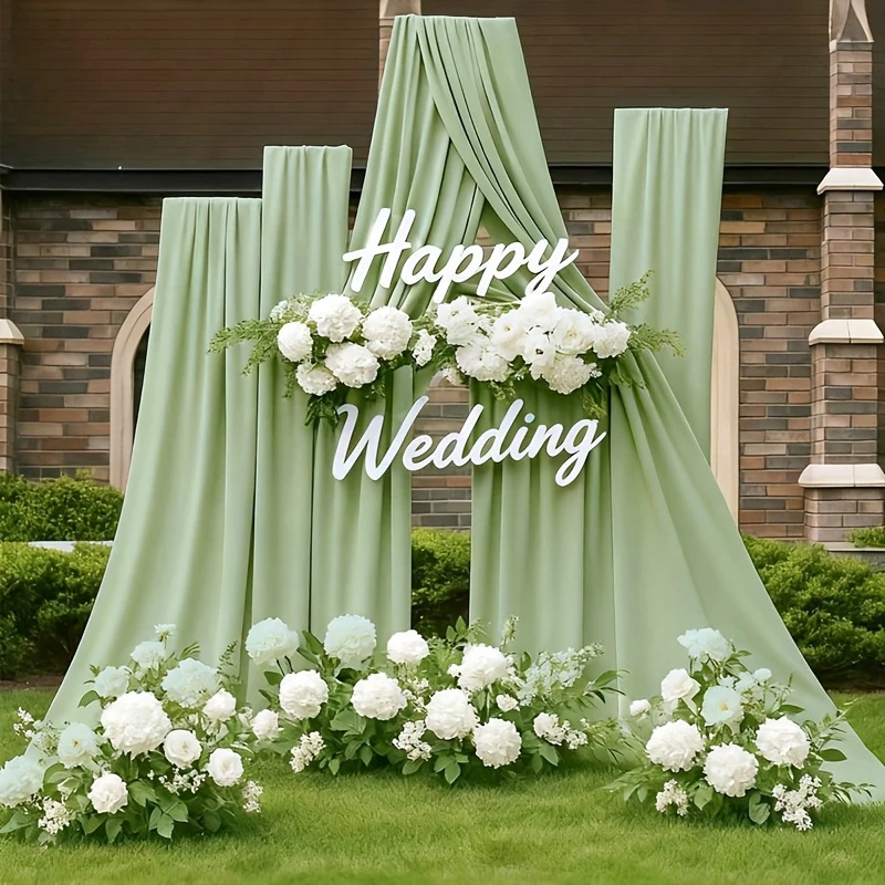 Chiffon Table Runner Sheer Romantic Wedding Arch Table Decoration for Birthday Party Bridal Shower Outdoor Christmas Decorations