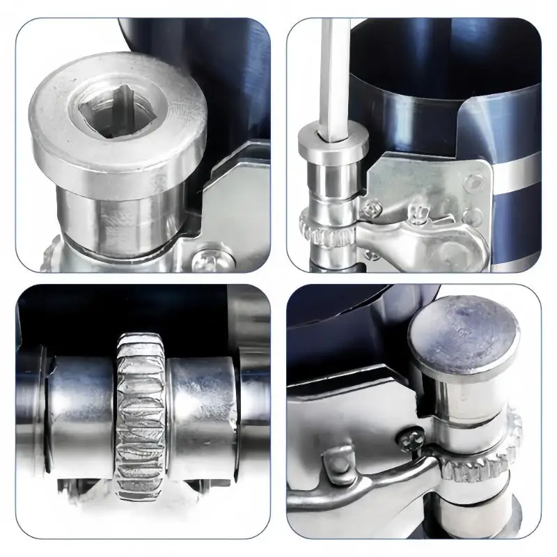 3/4/6 Inch High Quality Piston Ring Compressor Adjustable Car Engine Tool Set Adjustable Multiple Sizes