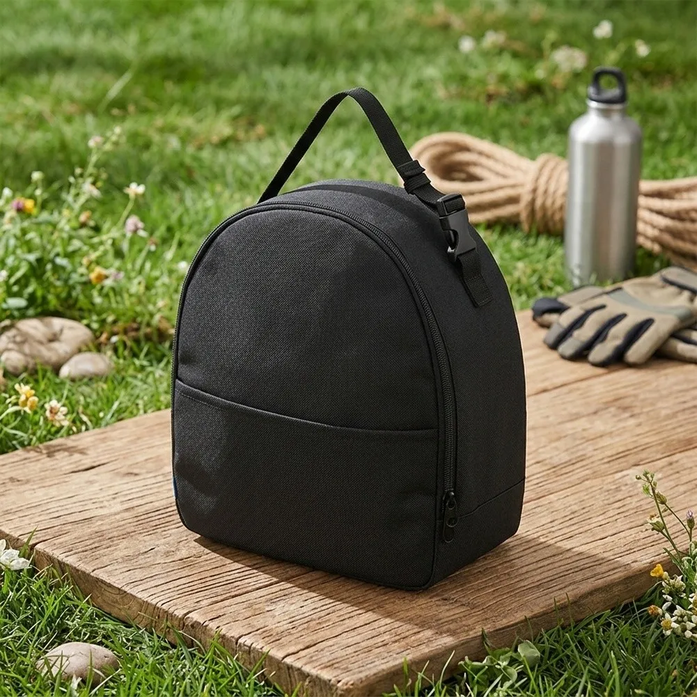 Lightweight Camping Fan Bag Camping Gear Outdoor Fan Cover Black High-density Oxford Cloth Detachable Handle Design