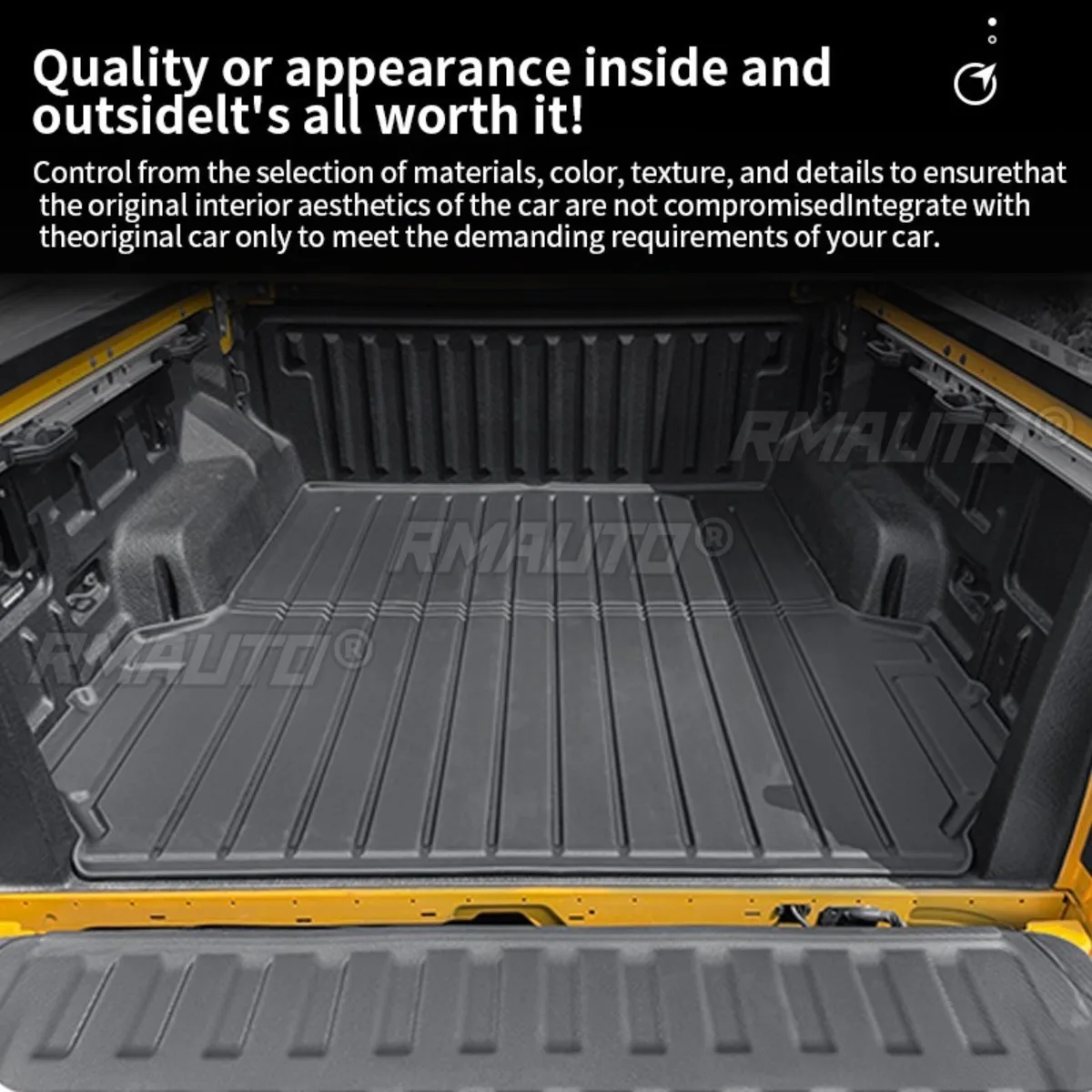 For BYD Shark 2024+ Rear Bucket Pad Pickup Truck Trunk Pad TPE Rear Bucket Pad Protection Accessories