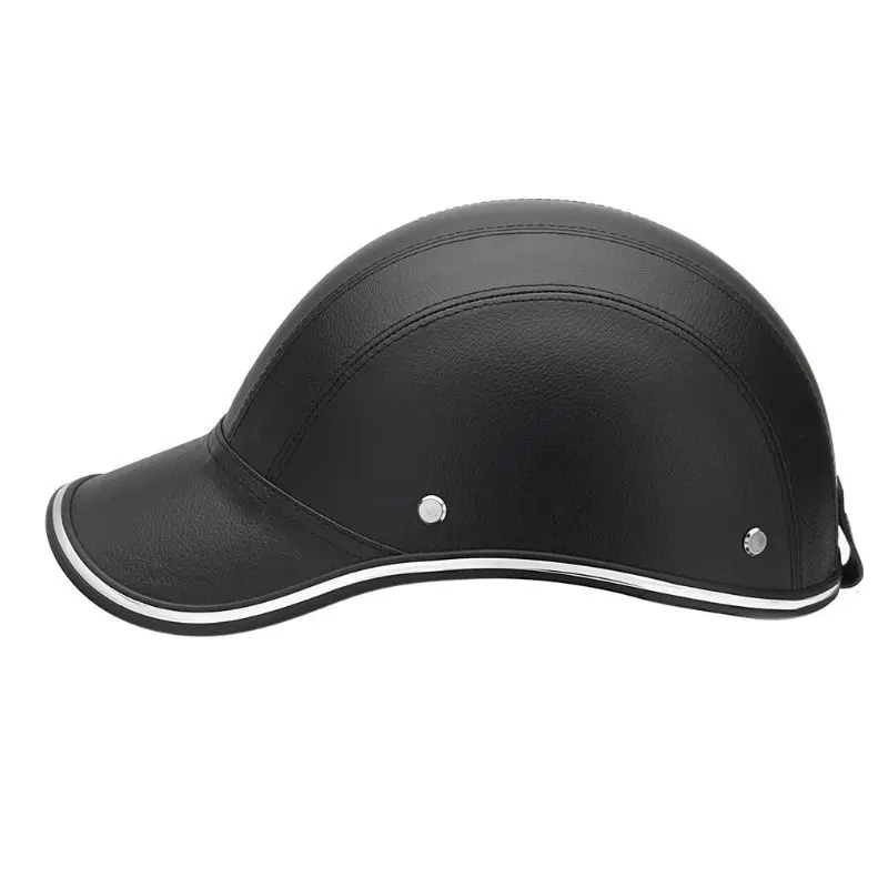 Baseball Cap Motorcycle Half Helmet Safety Half Face Helmet Vintage Summer Cap Safety