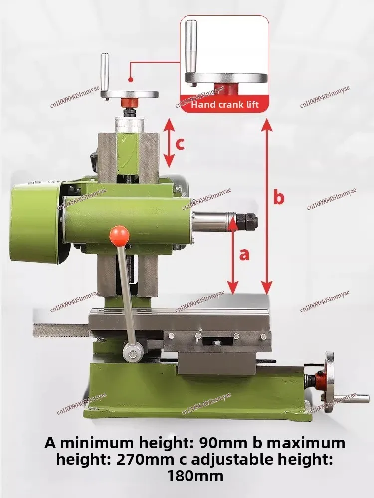 Simple horizontal milling machine Bench milling machine Small multi-functional plane small grinder