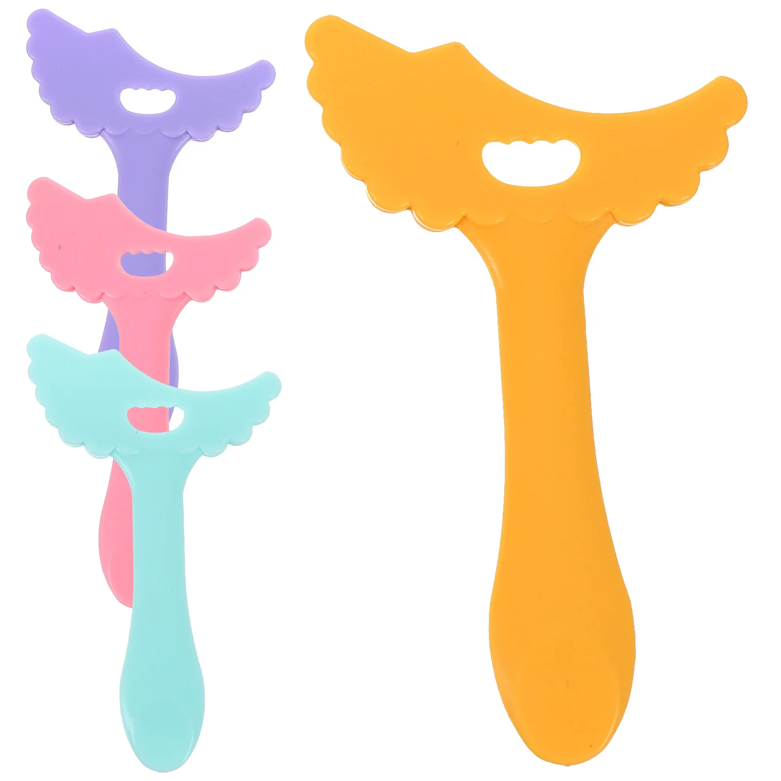 4-teiliges Silikon-Augen-Make-up-Schablonen-Set, Flügel-Eyeliner-Vorlage, wiederverwendbarer Applikator für Präzisionsanwendung von Lidschatten und Mascara