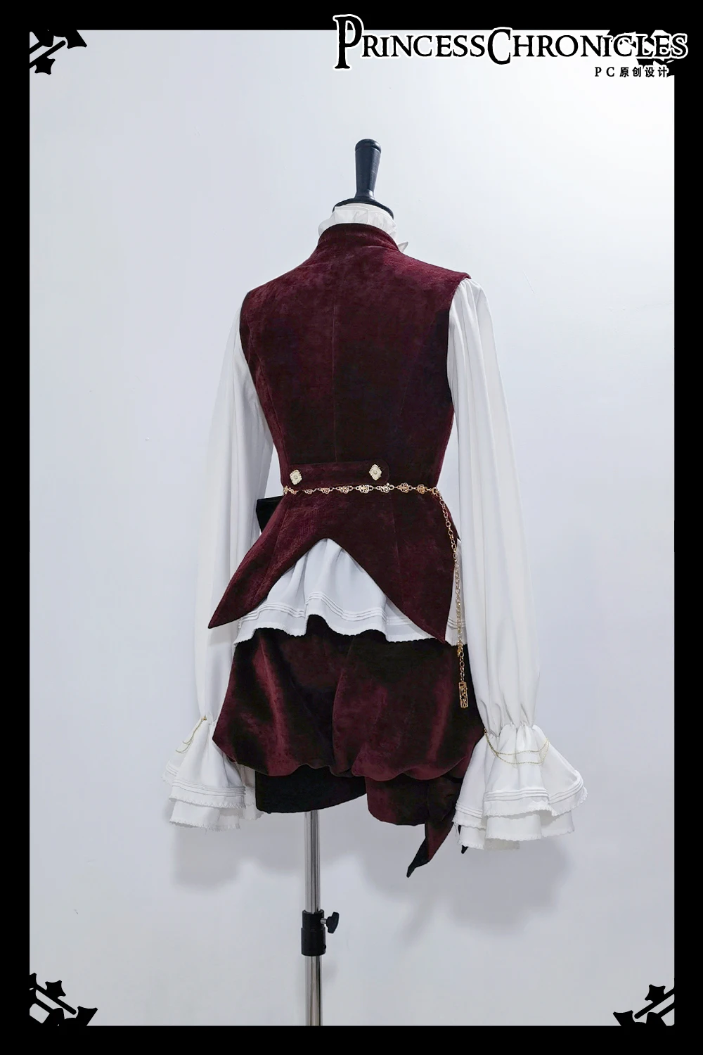 2026 new Vintage Red Ouji Suit With Bunny Ear Hooded Jacket Performance costume view 5