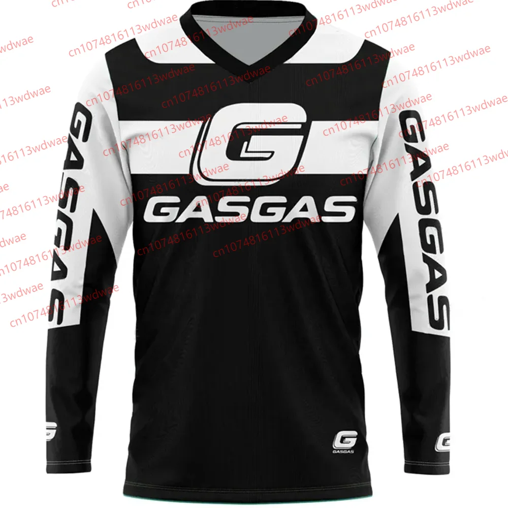 Cycling Gear Apparel - Sneldrogend motorfietsmerk GASGAS Moto Jersey Heren