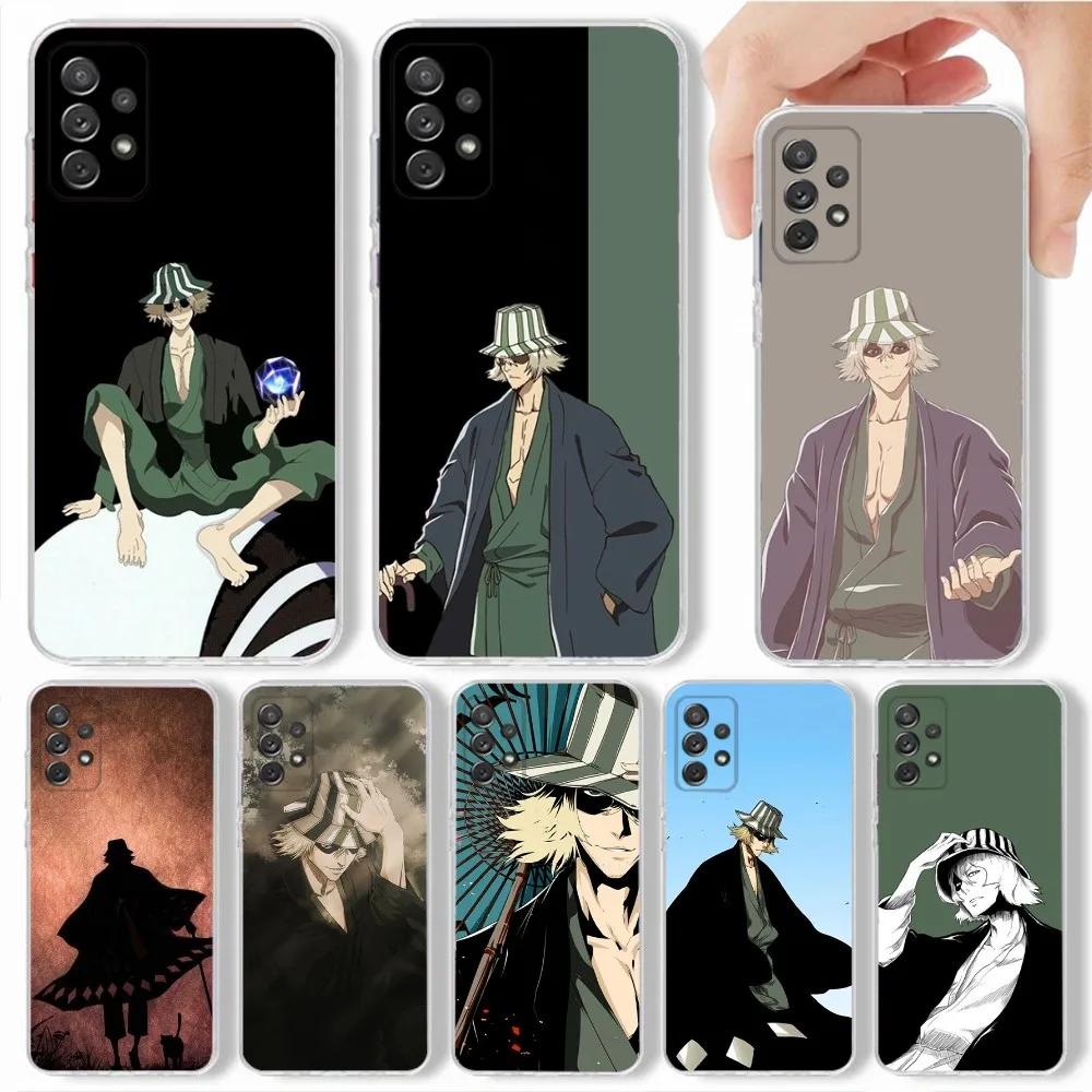 Kisuke Urahara Bleach Anime Phone Case For Samsung,Galaxy,S20,S21,S22,S23,Fe,Lite,Plus,Ultra Note Shell