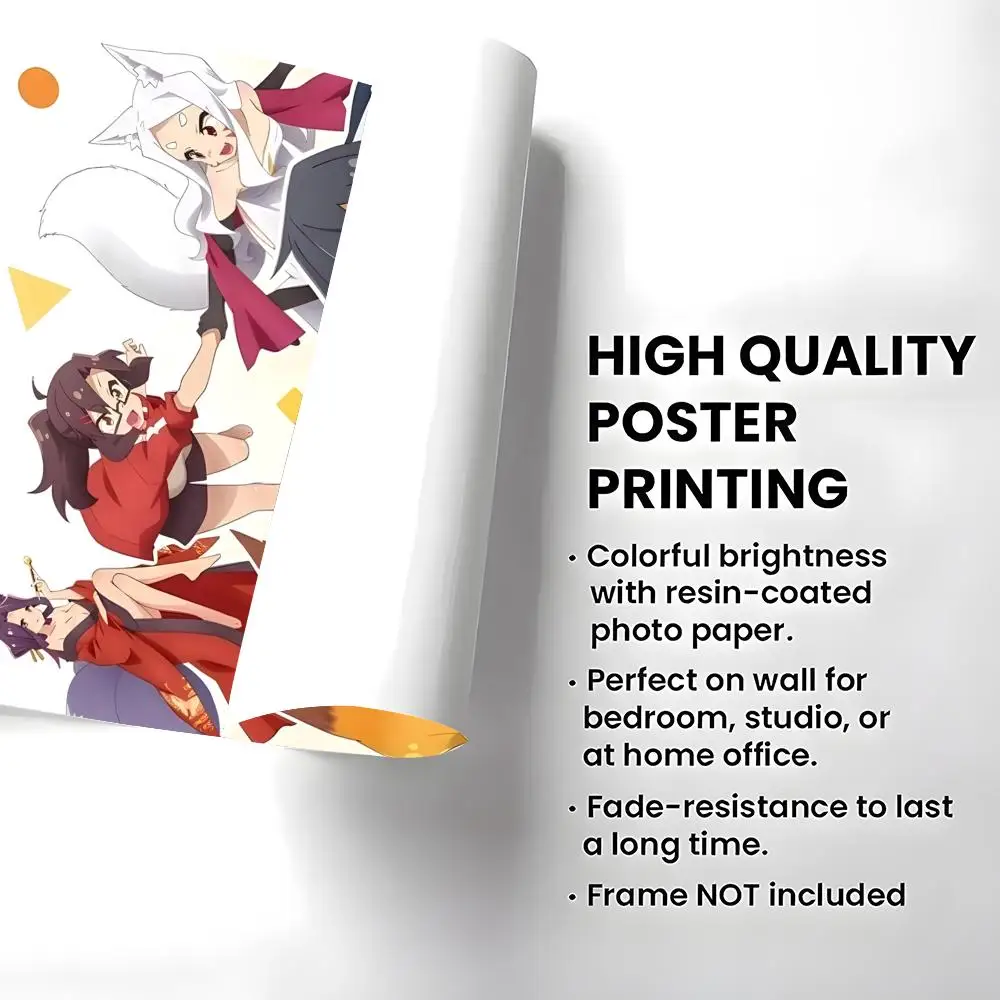 Anime The Helpful Fox Senko San Poster High-definition  poster stickers, suitable for bedroom, living room, home decoration