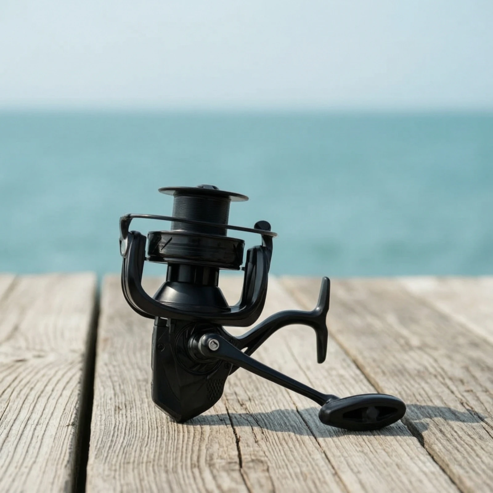 Rotating Fishing Reel High-Capacity Fishing Reel with Long-Cast Spool Ergonomic Sturdy for Anglers, Pier Sessions