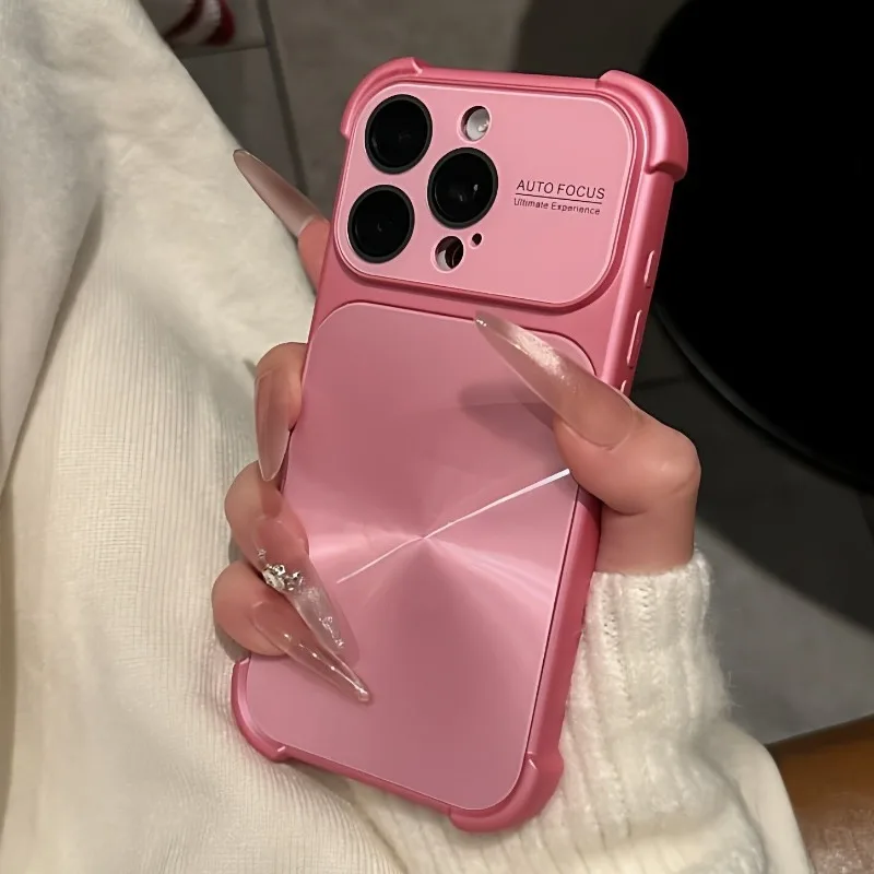 Y2K Laser Aurora Luxury Glossy Phone Case For iPhone 17 16 15 14  13 Pro Max 17 Pro Four Corner Airbag Anti Fall Phone Cover