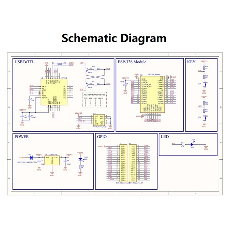 1 PCS ESP-WROOM-32E WIFI Dual Core CPU Development Board Black Serial Port Module