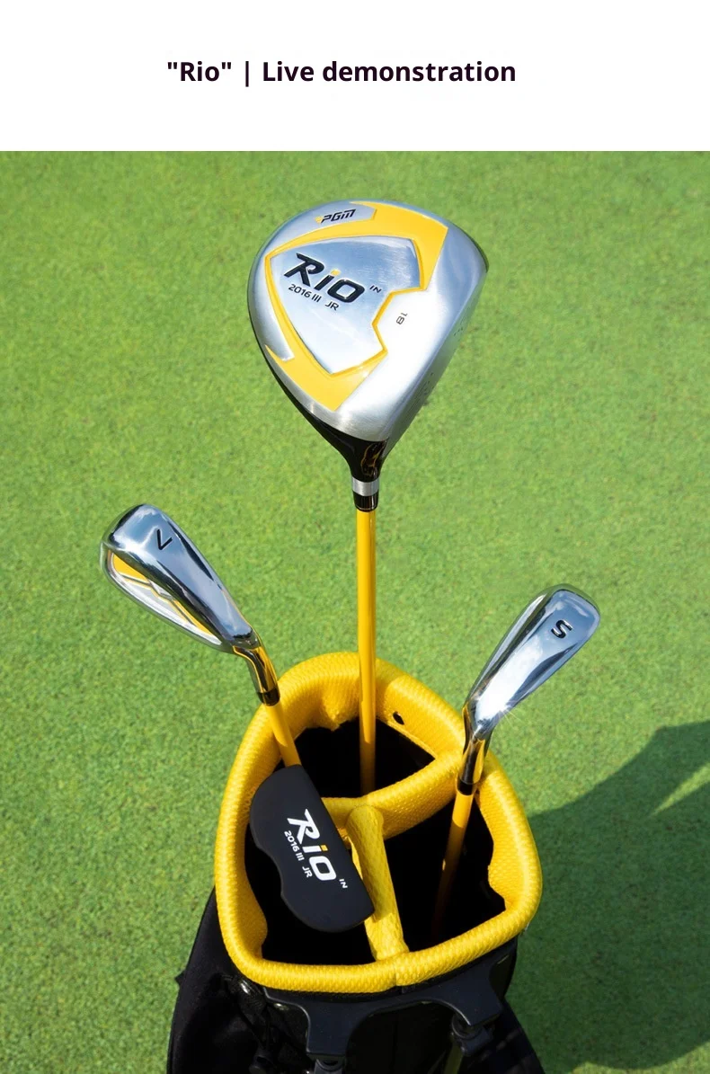 PGM Children's Golf Club Junior Boys Beginner Set Girls' Ball Bag Set Youth Graphite Shaft JRTG017