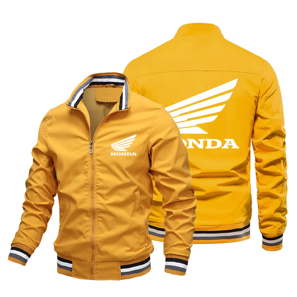 2025 Honda Men's Motorcycle Jacket Spring and Autumn Outdoor Leisure Fashion Sports Coat Ultra Thin Zipper Sunscreen Clothing
