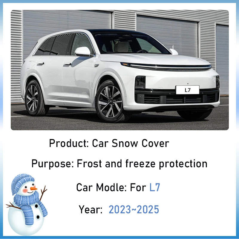 For Lixiang L7 Li L7 Accessories 2023 2024 2025 Outdoor Winter Car Snow Cover Waterproof Anti Frost Front Window Shields Visor