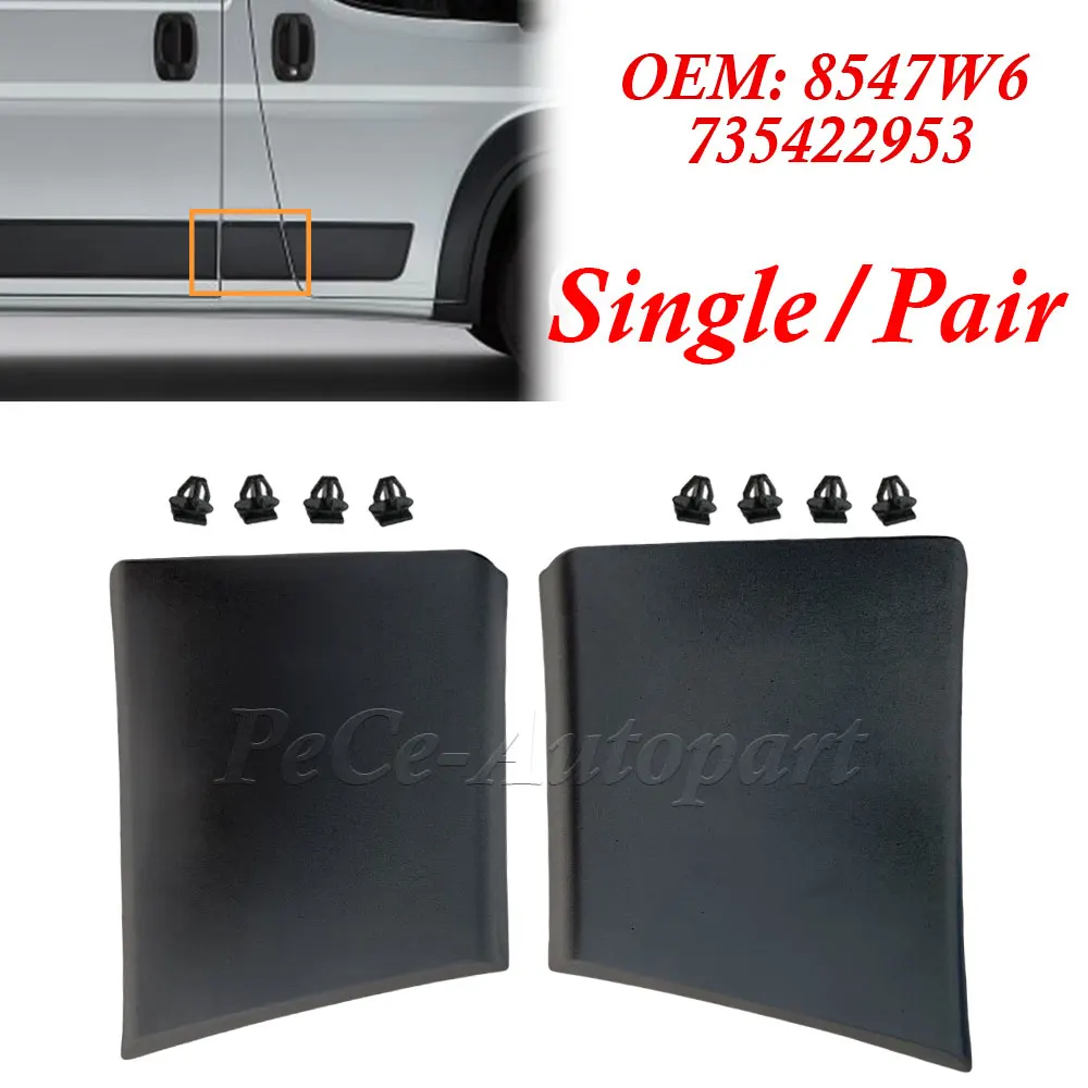 Para Fiat Ducato Citroen relé Peugeot 8547W6 8547.W6 puerta delantera izquierda/derecha Panel de moldura embellecedor de pilar 735422953