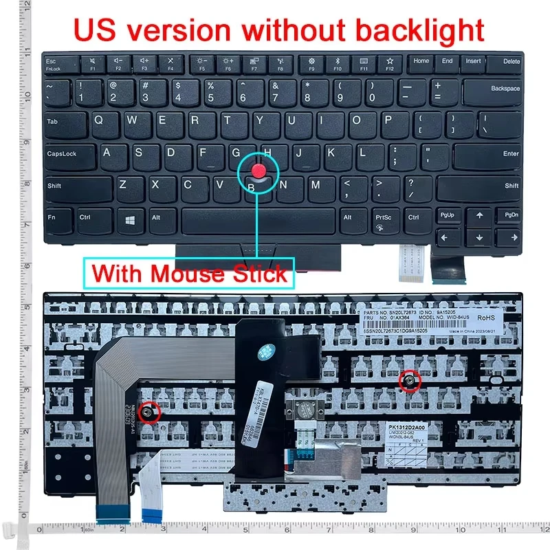 

US/BR/SP/FR/RU English NEW Laptop Keyboard For Lenovo IBM Thinkpad T470 T480 A475 A485