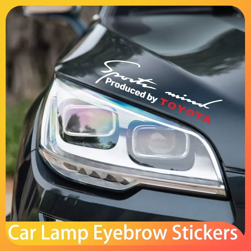 

Car Lamp Eyebrow Stickers Personalized Stickers For Toyota Corolla Yaris Chr Auris RAV4 Land Cruiser Camry Highlander Prado Vitz