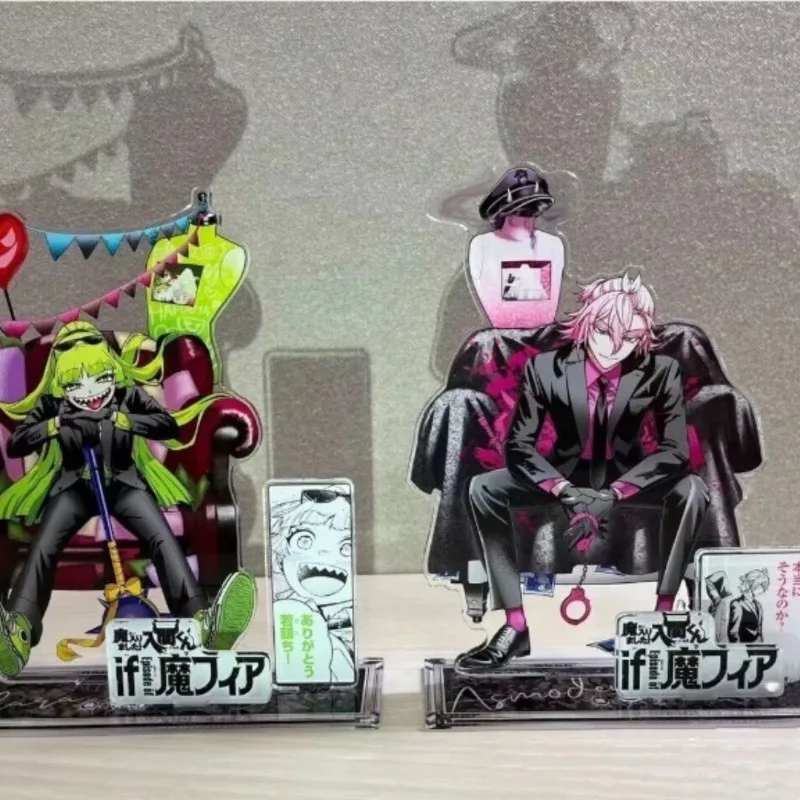 Mairimashita! Iruma-kun If Episode of Mafia Acrylic Stand Figure ‌Baram Shichirō Suzuki Iruma Anime Peripheral Desktop Ornament view 3