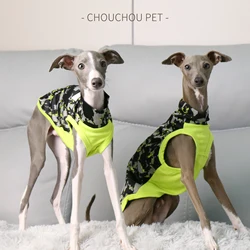 Pet breathable summer vest camouflage color matching light sun protection dog clothes Italian Greyhound Whippet small and medium