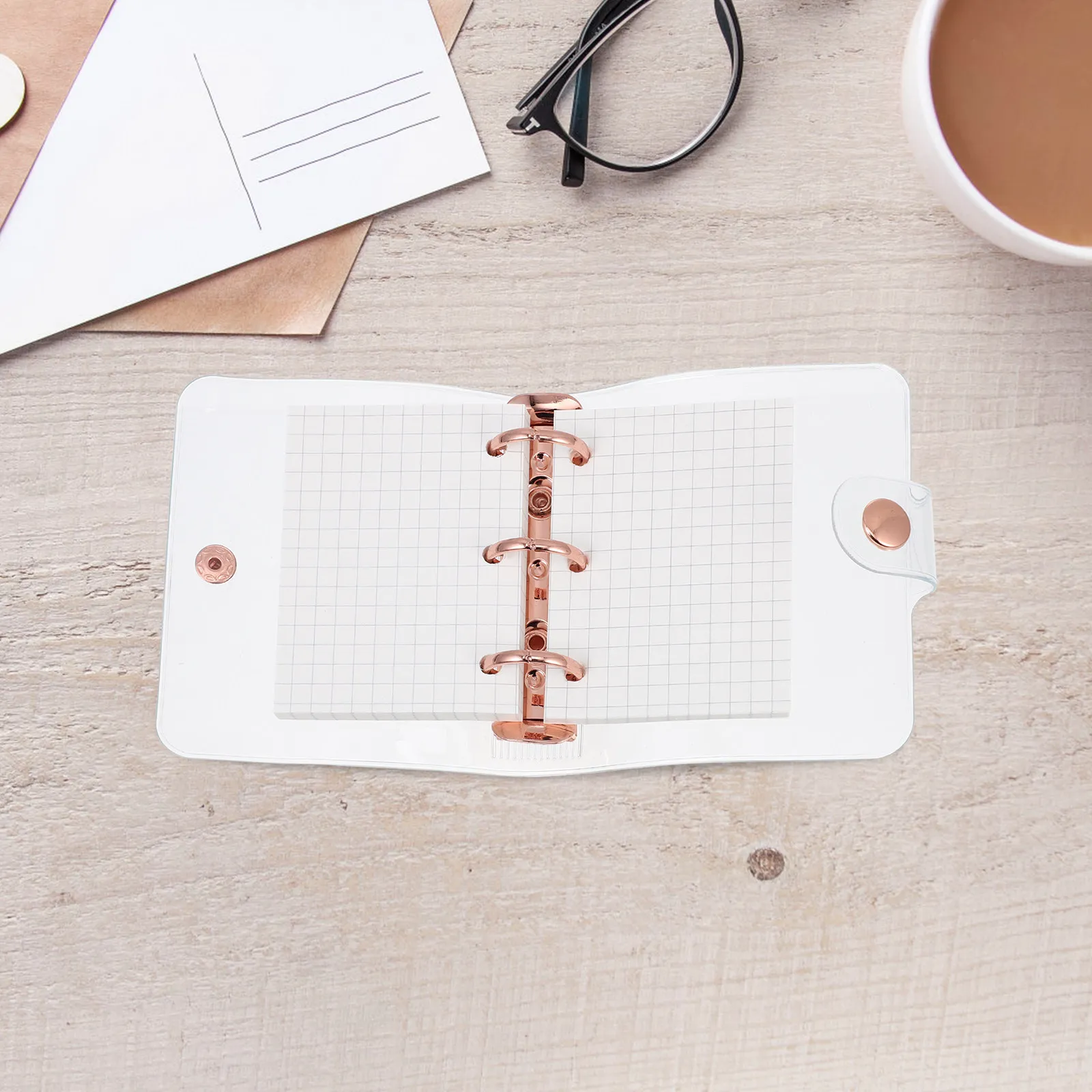 1Set Mini Scrapbook Loose-Leaf Notebook Compact Portable Small Notepad Adorable Mini Notebook Diary Journal Gift