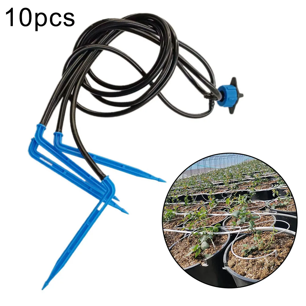 10pcs 4L 4-Way Arrow Drip System Emitter Irrigation System Micro- Flow Dripper Garden Greenhouse System Parts