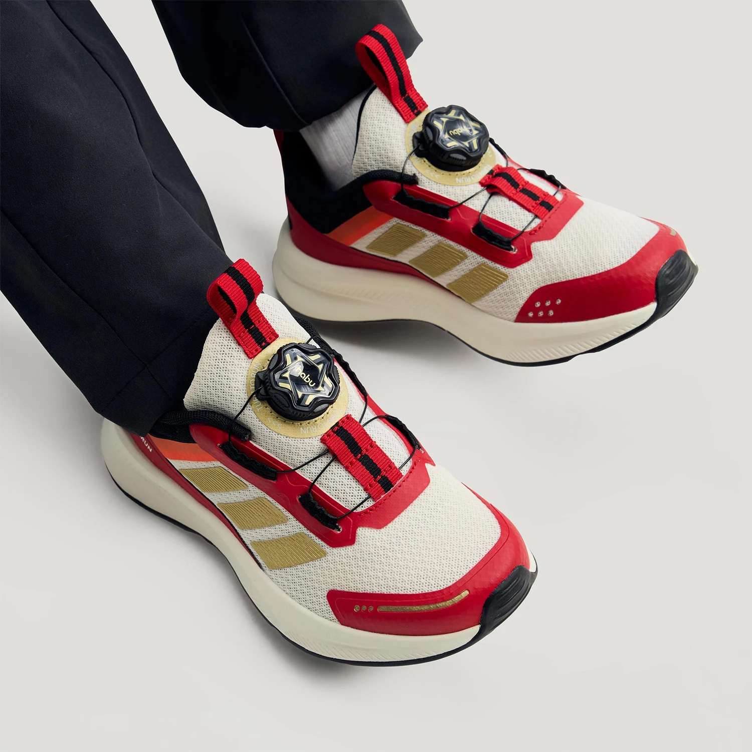 

Adidas genuine FORTARUN 4.0 children's rotating buckle casual shoes KI4126