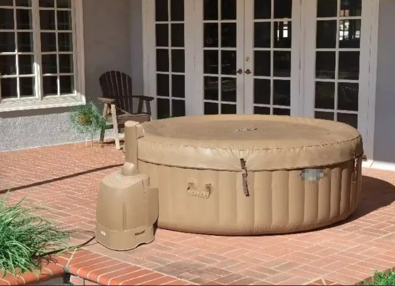 Gold Seller Bubble Massage Spa Hot Tub With Heating System For 4 Person Hot sales