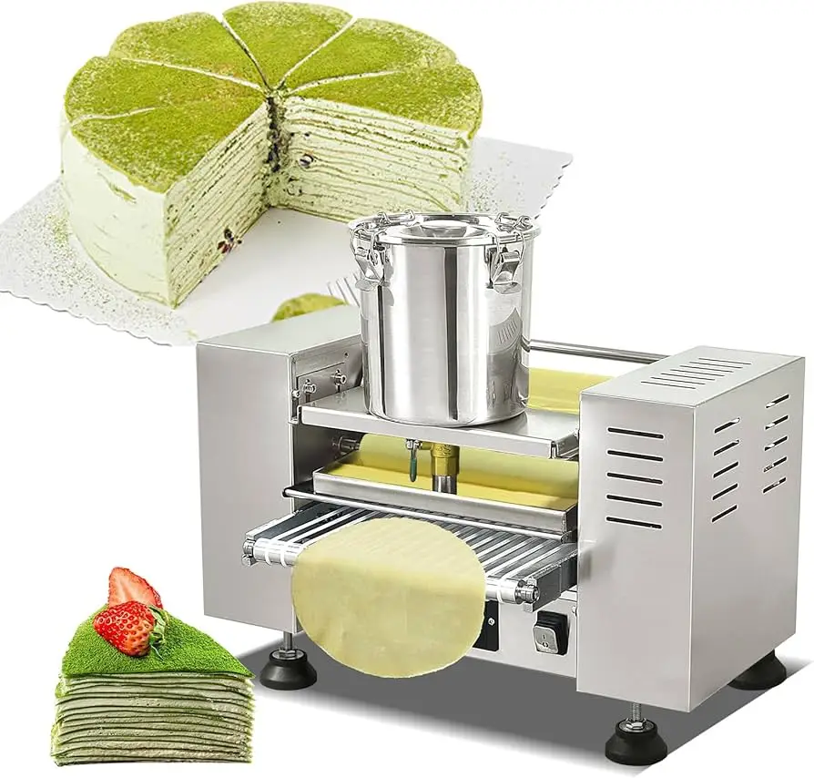 Electric Samosa Spring Roll Sweet Snack Maker Machine Automatic Dough Roti Tortilla Dumpling Crepe Maker for Durian Cake Pancake