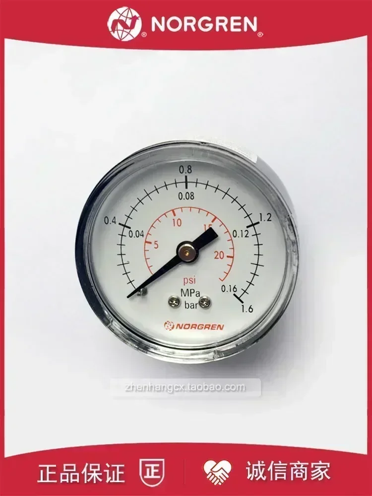 NORGREN pressure gauge 0-10bar/1.0MPA/1.1MPA/160PSI/140PSI NORGREN 40/50mm