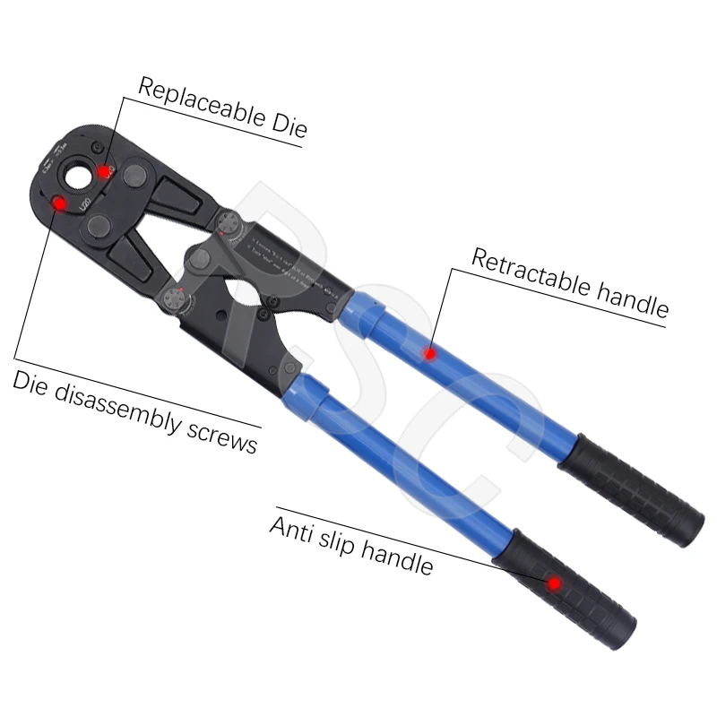 Manual Mechanical Clamp Pipe U16 20 25 32 Manual Mechanical Crimping Pipe Pliers for Aluminum Plastic Pipe PEX Pipe Crimping